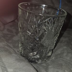 Clear Textured Glass Tumbler
